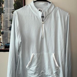 FJ Half-Zip Tonal Stripe Mid-Layer